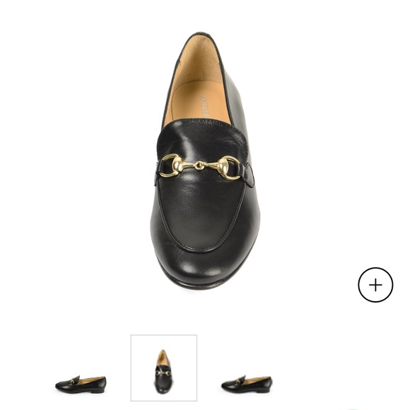 🖤NEW Black Leather Loafers Moccasins Metallic Buckle Size 10🖤 - Picture 9 of 9